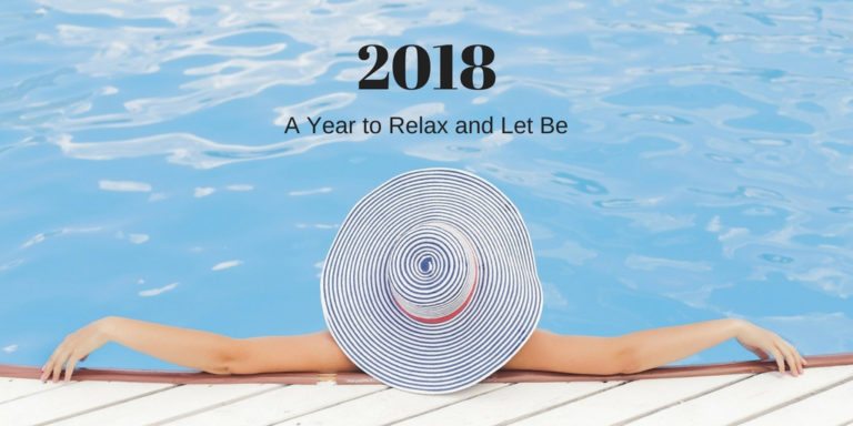 a year to relax and let be