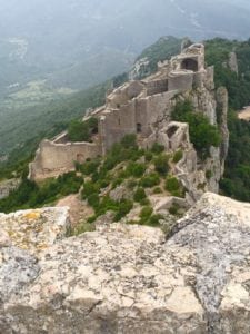 The ruins of peyrepertuse